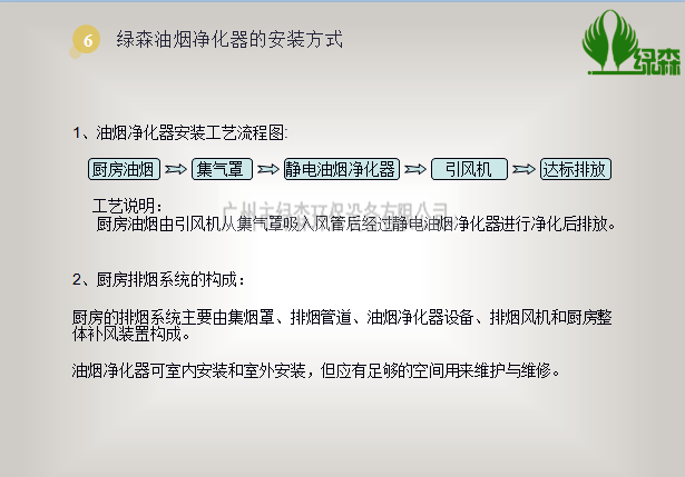 油烟净化器安装