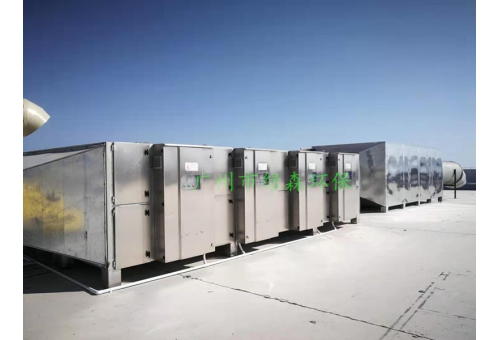 比亚迪喷漆废气治理现场